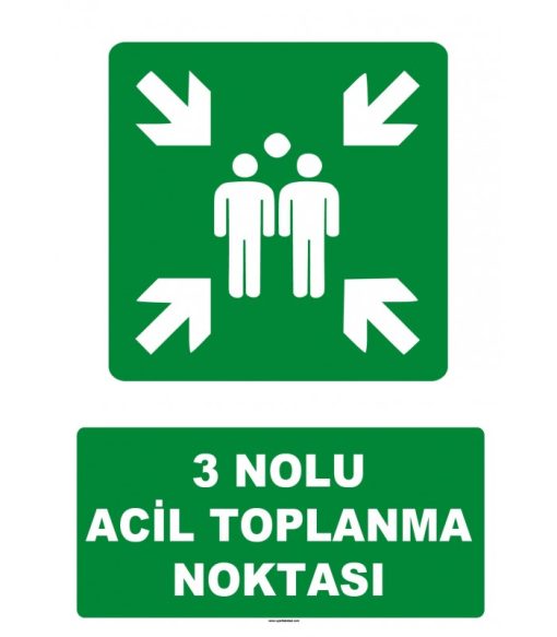 Acil Toplanma Noktası Levhası 3