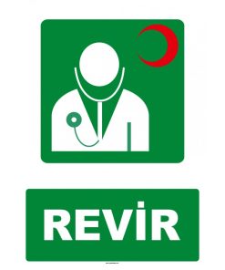 Revir Levhası - İlk Yardım Odası Tabelası