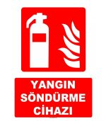 Yangın Söndürme Cihazı Etiketi/Levhası - Acil Güvenlik Ürünü