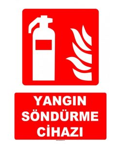 Yangın Söndürme Cihazı Etiketi/Levhası - Acil Güvenlik Ürünü