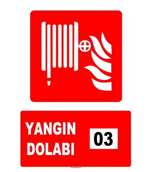 3 Nolu Yangın Dolabı - Acil Durum Yangın Güvenliği Malzemesi