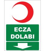 Ecza Dolabı Aşağıda - Acil İlk Yardım Malzemeleri İçin Etiket