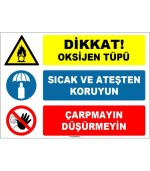 Oksijen Tüpü Güvenlik Levhası: Sıcaklık, Ateş ve Darbeye Karşı Koruma