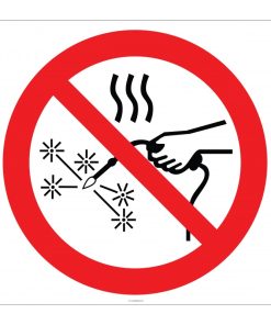 Ateşli Çalışma Yasaktır İşareti: Yüksek Kalite Levha/Etiket