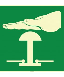 Fosforlu Acil Stop Butonu İşareti/Levhası - Acil Durum Düğmesi Etiketi