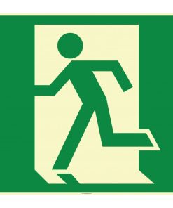 Fosforlu Acil Çıkış İşareti / Levhası - Yüksek Görünürlük Etiketi