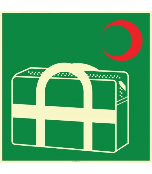 Fosforlu Acil Müdahale Çantası Levhası: Tıbbi İlk Yardım İşareti