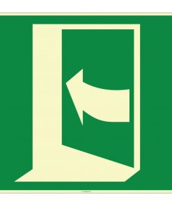 Fosforlu Kapıyı Açmak İçin Soldan Çekiniz İşareti/Levhası