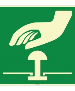 Fosforlu Acil Stop Butonu İşareti: Güvenlik Levhası/Etiketi