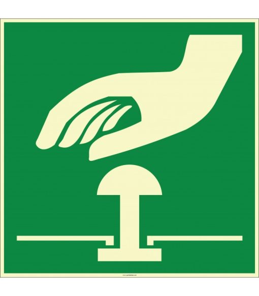 Fosforlu Acil Stop Butonu İşareti: Güvenlik Levhası/Etiketi