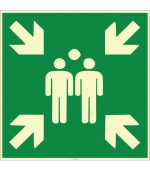 Fosforlu Acil Toplanma Noktası İşareti/Levhası/Etiketi Satın Al