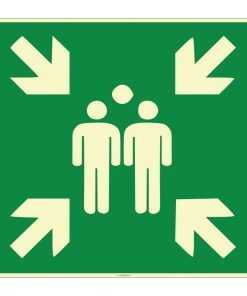 Fosforlu Acil Toplanma Noktası İşareti/Levhası/Etiketi Satın Al