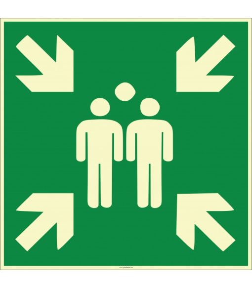 Fosforlu Acil Toplanma Noktası İşareti/Levhası/Etiketi Satın Al