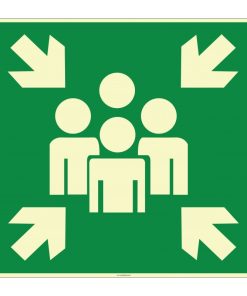 Fosforlu Acil Toplanma Noktası İşareti Levhası/Etiketi Satın Al