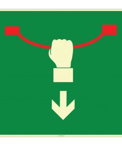 Fosforlu Acil Durdurma Teli İşareti Levhası/Etiketi Satın Al