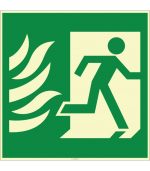 Fosforlu Acil Çıkış Sağa Yön Levhası: Yüksek Görünürlüklü İşaret