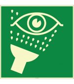 Fosforlu Acil Göz Duşu İşareti Levhası/Etiketi | Güvenlik Uyarı