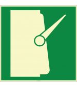 Fosforlu Ana Şalter İşareti | Acil Durum Güvenlik Levhası