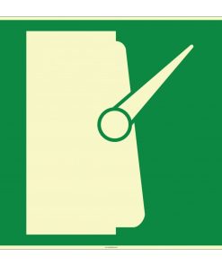 Fosforlu Ana Şalter İşareti | Acil Durum Güvenlik Levhası