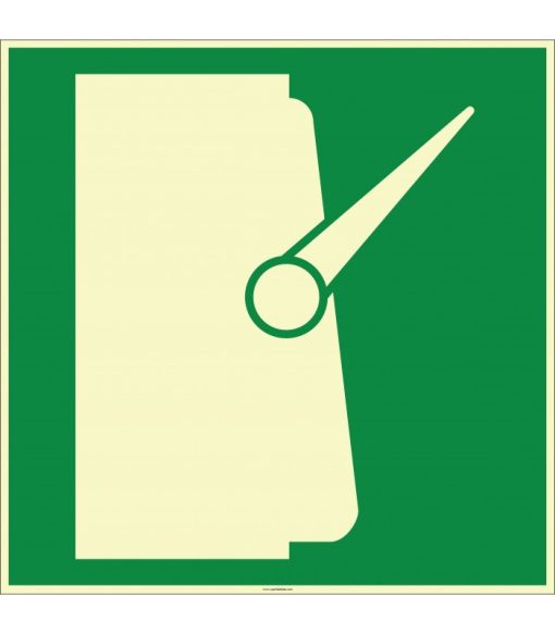 Fosforlu Ana Şalter İşareti | Acil Durum Güvenlik Levhası