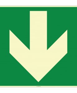 Fosforlu Aşağı Yön Ok İşareti/Etiketi Satın Al - Güvenlik Levhası