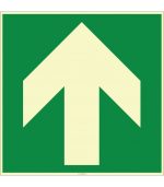 Fosforlu Yukarı Yön Ok İşareti Levhası/Etiketi Satın Al