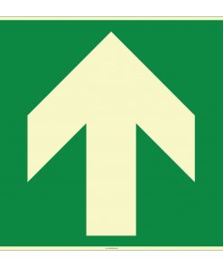 Fosforlu Yukarı Yön Ok İşareti Levhası/Etiketi Satın Al
