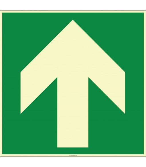 Fosforlu Yukarı Yön Ok İşareti Levhası/Etiketi Satın Al