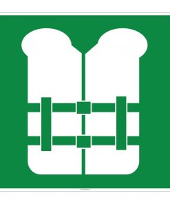 Can Yeleği İşareti Levhası: Acil Durum Can Yeleği Etiketi