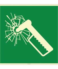 Fosforlu Acil Durum Cam Kırma İşareti/Levhası/Etiketi Satın Al