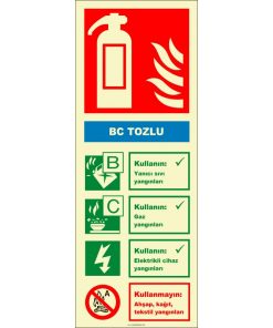 Fosforlu BC Tozlu Yangın Söndürücü Levhası Satın Al