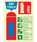 Fosforlu ABC Tozlu Yangın Söndürücü - Acil Durum Güvenliği