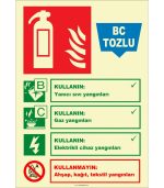 Fosforlu BC Tozlu Yangın Söndürücü: Acil Durum Güvenliği