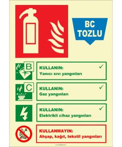 Fosforlu BC Tozlu Yangın Söndürücü: Acil Durum Güvenliği