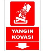 Fosforlu Yangın Merdiveni İşareti Levhası/Etiketi - Acil Çıkış Güvenliği