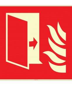 Fosforlu Yangından Koruma Kapısı İşareti ve Levhası/Etiketi