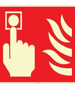 Fosforlu Yangın Alarmı İşareti Levhası/Etiketi (EF2670)