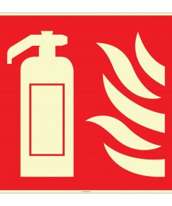 Fosforlu Yangın Söndürücü İşareti Levhası Etiketi - Acil Durum