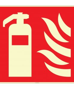 Fosforlu Yangın Söndürücü İşareti Levhası Etiketi - Acil Güvenlik
