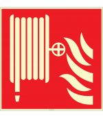 Fosforlu Yangın Hortumu Dolabı İşareti Levhası/Etiketi