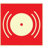 Fosforlu Yangın Alarmı İşareti Levhası/Etiketi - Acil Durum