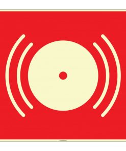 Fosforlu Yangın Alarmı İşareti Levhası/Etiketi - Acil Durum