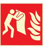 Fosforlu Yangın Battaniyesi İşareti: Yüksek Görünürlüklü Acil Levha