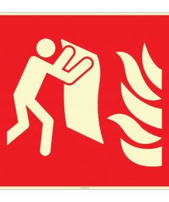 Fosforlu Yangın Battaniyesi İşareti: Yüksek Görünürlüklü Acil Levha