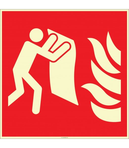 Fosforlu Yangın Battaniyesi İşareti: Yüksek Görünürlüklü Acil Levha