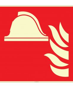 Fosforlu Yangın Mücadele Ekipmanları İşareti Levhası Etiketi