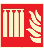 Fosforlu Sabit Yangın Söndürme Sistemi İşareti/Levhası Satın Al