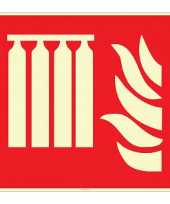 Fosforlu Sabit Yangın Söndürme Sistemi İşareti/Levhası Satın Al