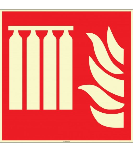 Fosforlu Sabit Yangın Söndürme Sistemi İşareti/Levhası Satın Al