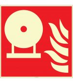 Fosforlu Sabit Yangın Söndürme Tankı İşareti Levhası